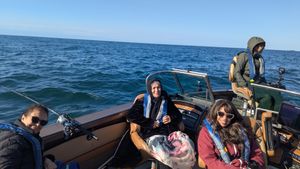 Sight seeing first, fishing just to see what was happening this late in the season when the water is warmer