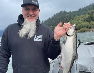 Fishing for Salmon in Oregon Coast