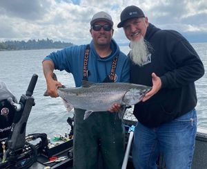Beautiful Salmon Caught in Oregon Coast