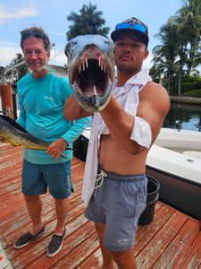 Mahi Mahi are still biting offshore, making for another fun day on the water.