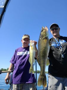 Large Walleye and Bass in Lake Geneva