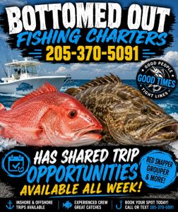 Wednesday, August 5th Opening at $300 Per Angler