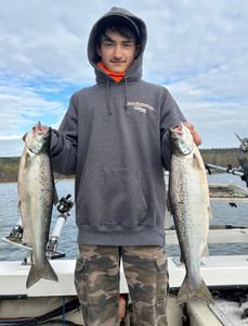 Hot Salmon Bite on Lake Champlain with Strong Year Class Action