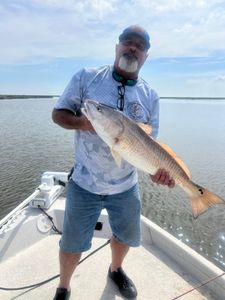 Gary catching those Louisiana redfish