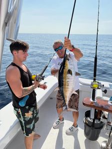 A family day on the water ended with a released Sailfish and three Blackfin Tuna landed in West Palm Beach.