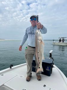 Great weather and solid redfish day on the water