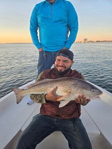 Big smile after a solid catch