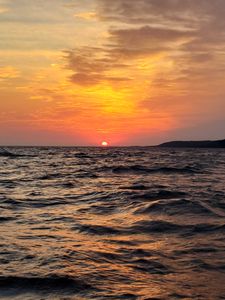 Beautiful sunset on Lake Superior 