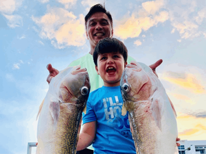 Kids Enjoy Fishing A Tilefish In Miami