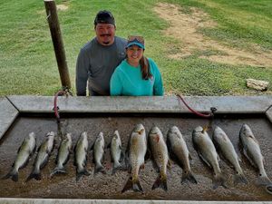 Action-Packed Redfish & Catfish Haul on Calaveras Lake