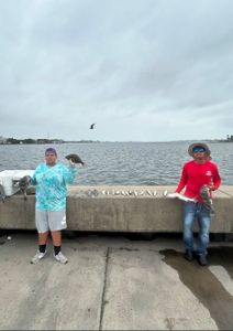 Despite the windy conditions, Captain Mike Lott put the crew on some quality fish during a successful Galveston trip.