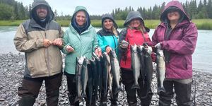 Hooking Big Salmon Trophies