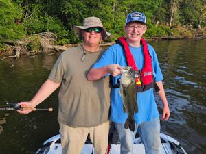Good bites, great company, and a solid summer bass pattern developing with saltwater options now running out of Montross as well