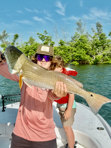 Cape Coral Red Drum Success - 34" Beauty on Half Day Trip