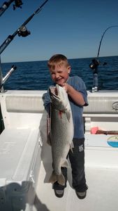 Kids are welcome aboard, Salmon Fishing