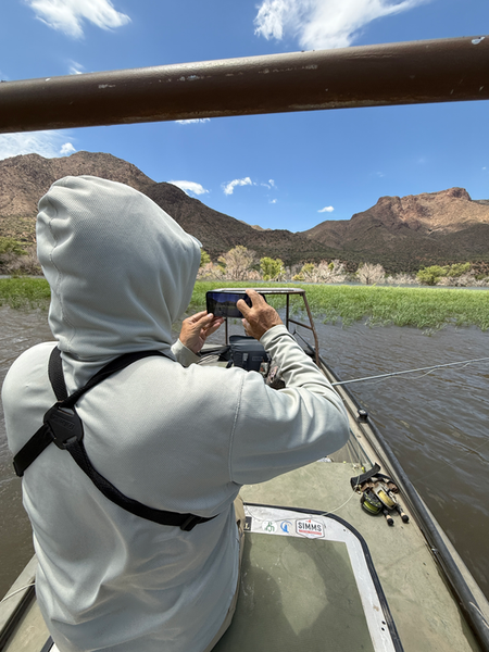 Clearing skies promise an epic afternoon of fishing at North Salt River!
