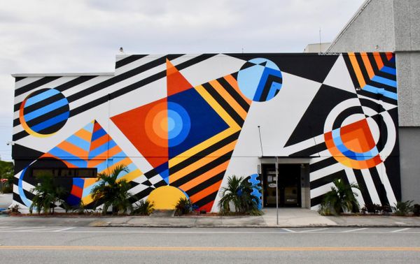 Vibrant street art brings color to St. Petersburg FL.