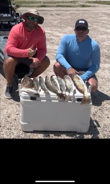 Action-packed day on the water – Redfish, Speckled Trout, and Flounder success!