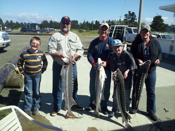 It's Sturgeon fiesta!! Fun fishing in Oregon!!