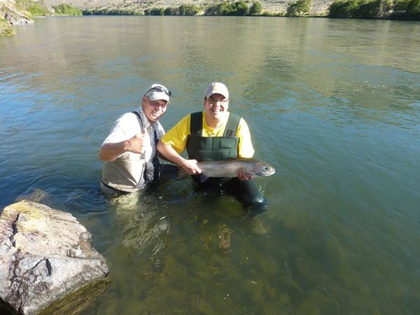 And we got it!! Perfect Rainbow Trout catch!!