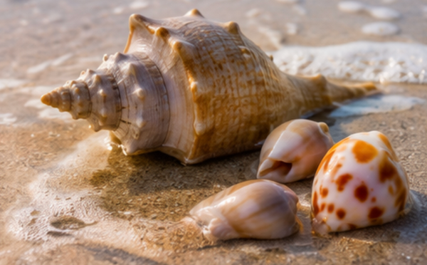 Beautiful shells discovered along Marco Island's pristine shores!