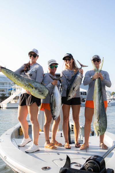 Fresh mahi mahi and blackfin tuna from an incredible day!
