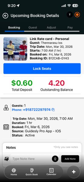 Charter fishing adventure booked and ready to go!