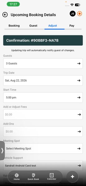 Tour booking confirmed and ready for adventure!