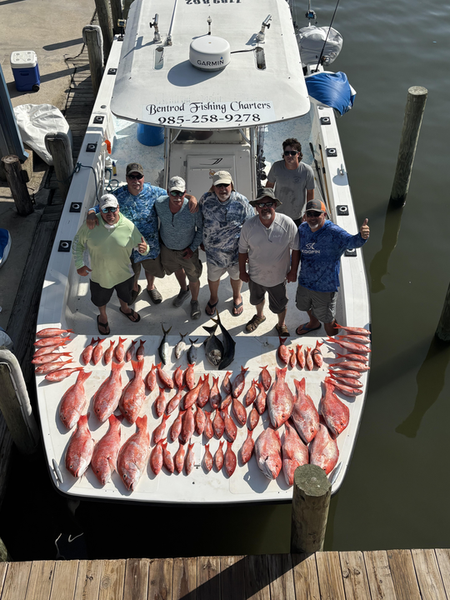 The crew had a blast with a variety of fishing techniques on a partly cloudy day!