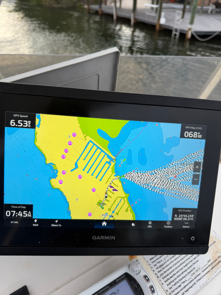 Navigation tech guides the way through Key Largo waters.