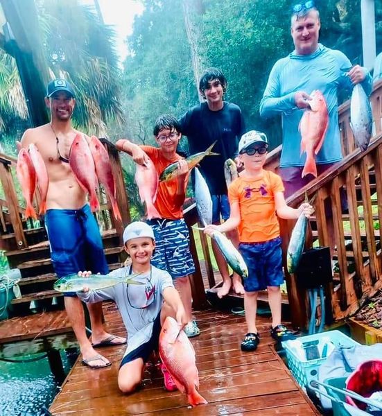Red snapper and silk snapper making memories!