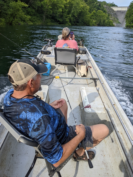 Perfect fishing setup on the beautiful White River.