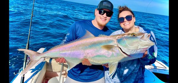 What a magnificent greater amberjack catch!