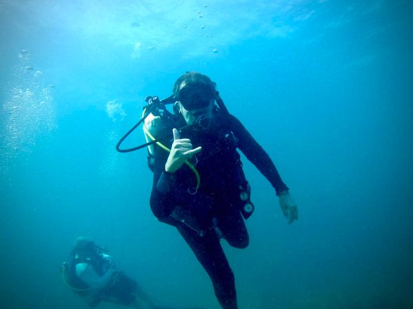 Thumbs up from the depths of Key Largo!