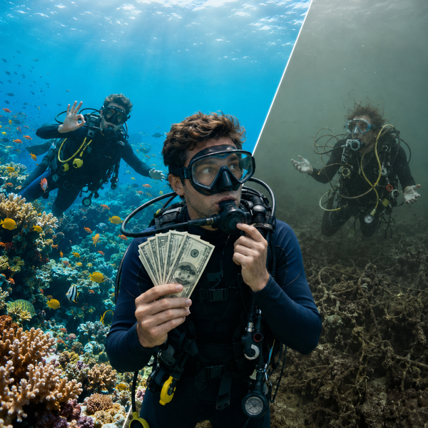 Underwater adventure with vibrant coral reef exploration.