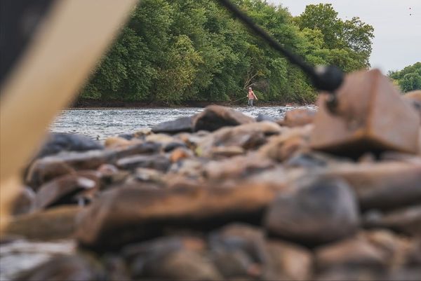 Perfect cast into prime fishing water.