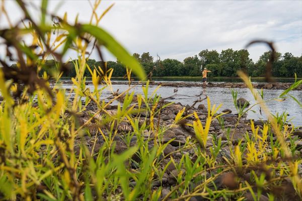 Perfect riverside fishing spot awaits your next cast.