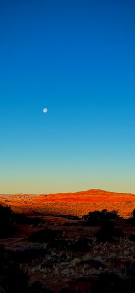 Endless terrain and clear skies.