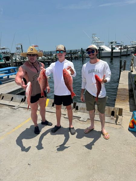 Good weather, steady action, happy crew.