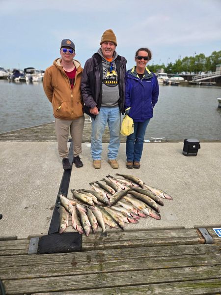 Great fishing day in Lorain OH with impressive catch!