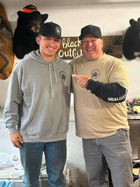 Gearing up for the hunt at Finland MN outfitter!