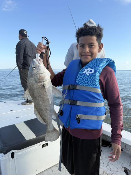 Nice black drum from South Padre Island waters today!