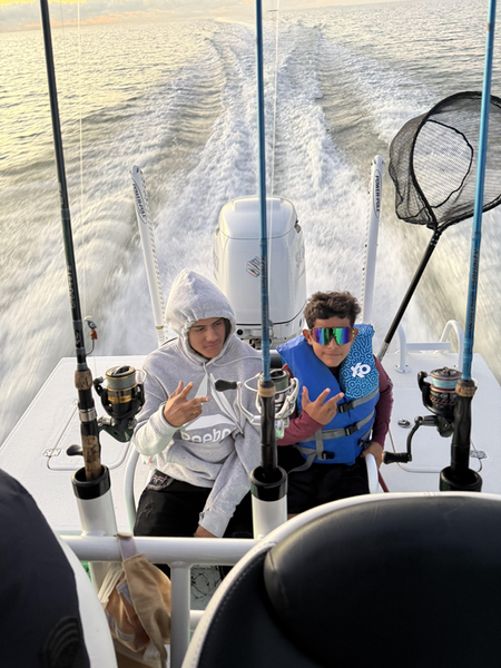 Great day on the water with the rods ready to go!