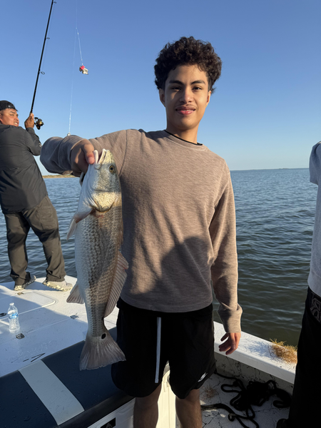Nice redfish today! Partly cloudy conditions made for an exciting adventure on the water.