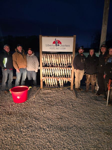 Evening Walleye fishing charter