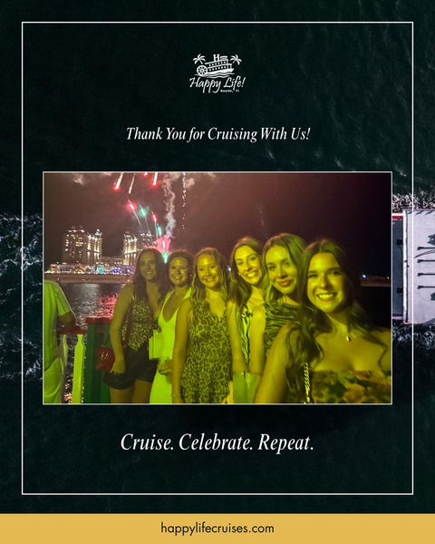 Looking for fun things to do in Destin Florida? Step aboard a Happy Life dinner cruise tonight!