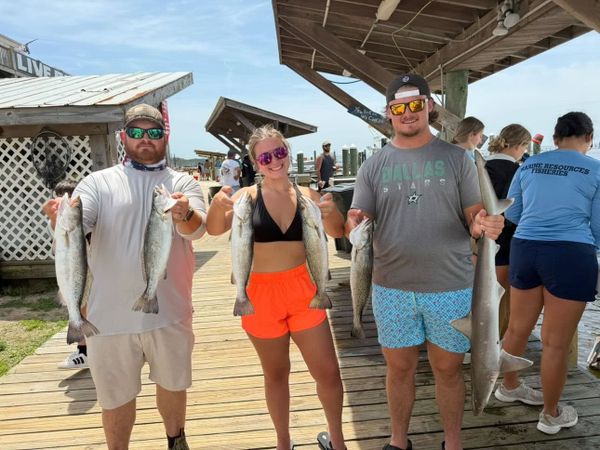 Successful day with speckled trout and Atlantic sharpnose shark!
