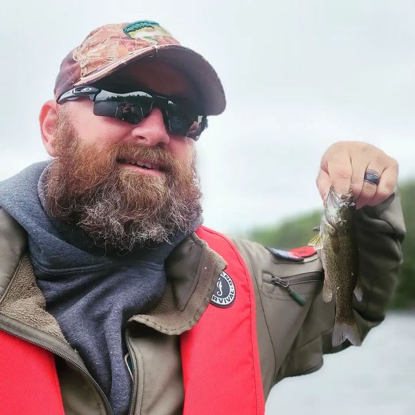 The smallmouth bite is on! 🐠