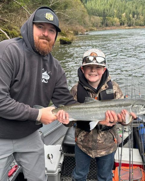 Epic steelhead catch river fishing success