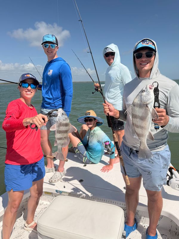 Fish in the box with Capt. Marc